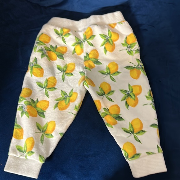 Girls lemon print sweat pants 18-24 mo - Picture 2 of 4